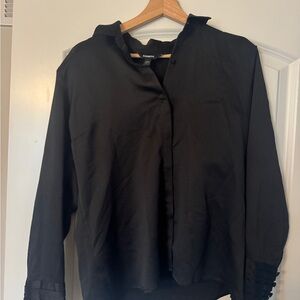 Express Classic Black Silky Shirt